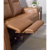 Triple Power Leather Reclining Sofa