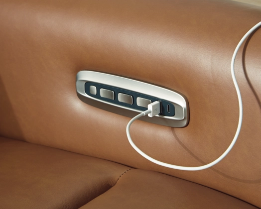 Triple Power Leather Recliner