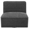 Cube Upholstered Armless Swivel Chair