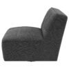 Cube Upholstered Armless Swivel Chair