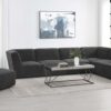 Cube Upholstered Armless Swivel Chair