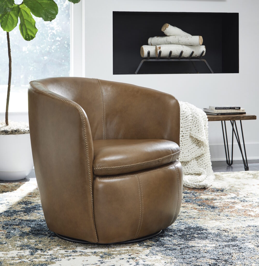 Rey Swivel Chair Brown