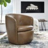 Rey Swivel Chair Brown