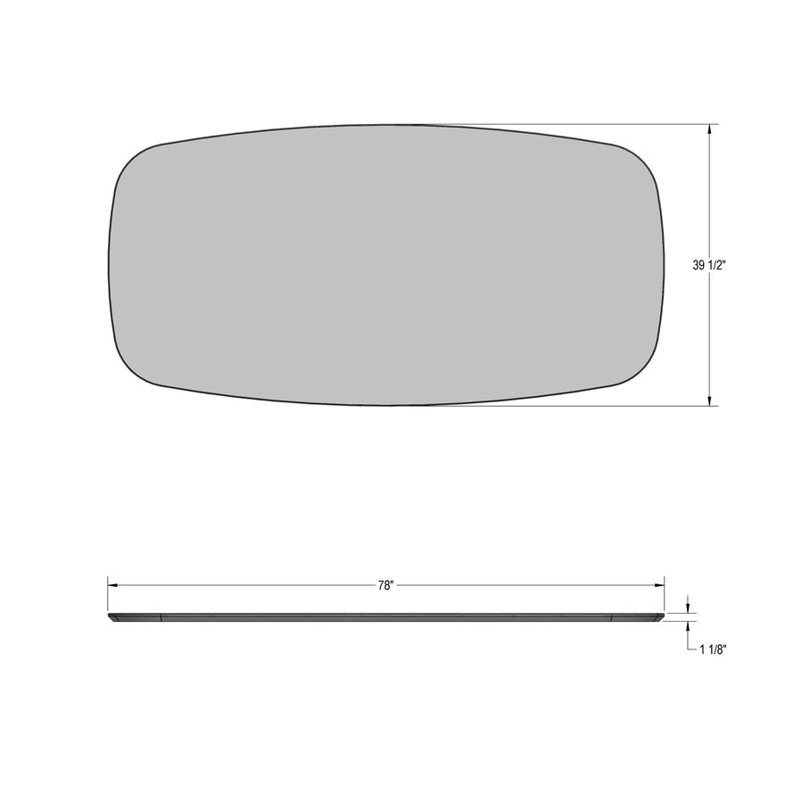 50619+2593417+A3-04 Amelia Oval Dining Table