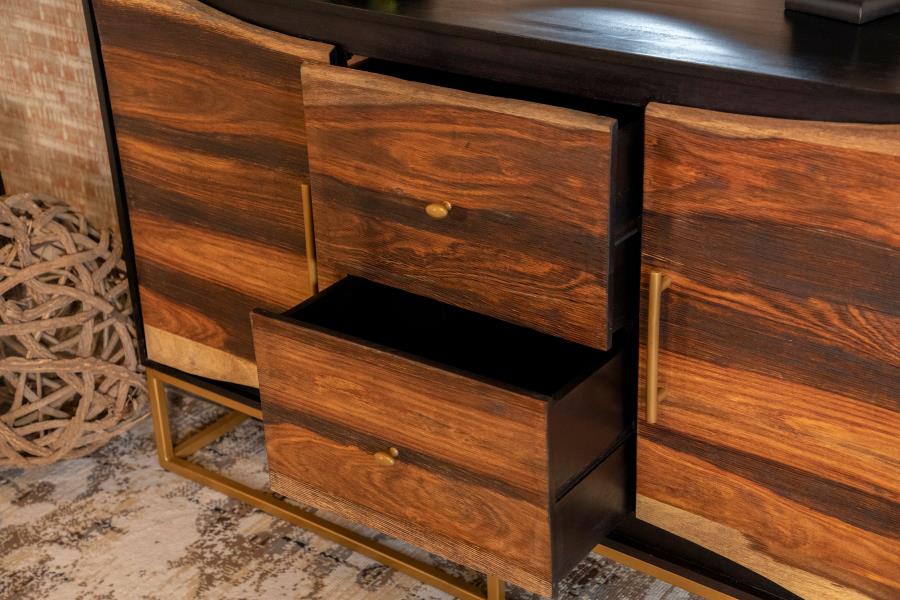 Mesa Accent Cabinet – Black Walnut
