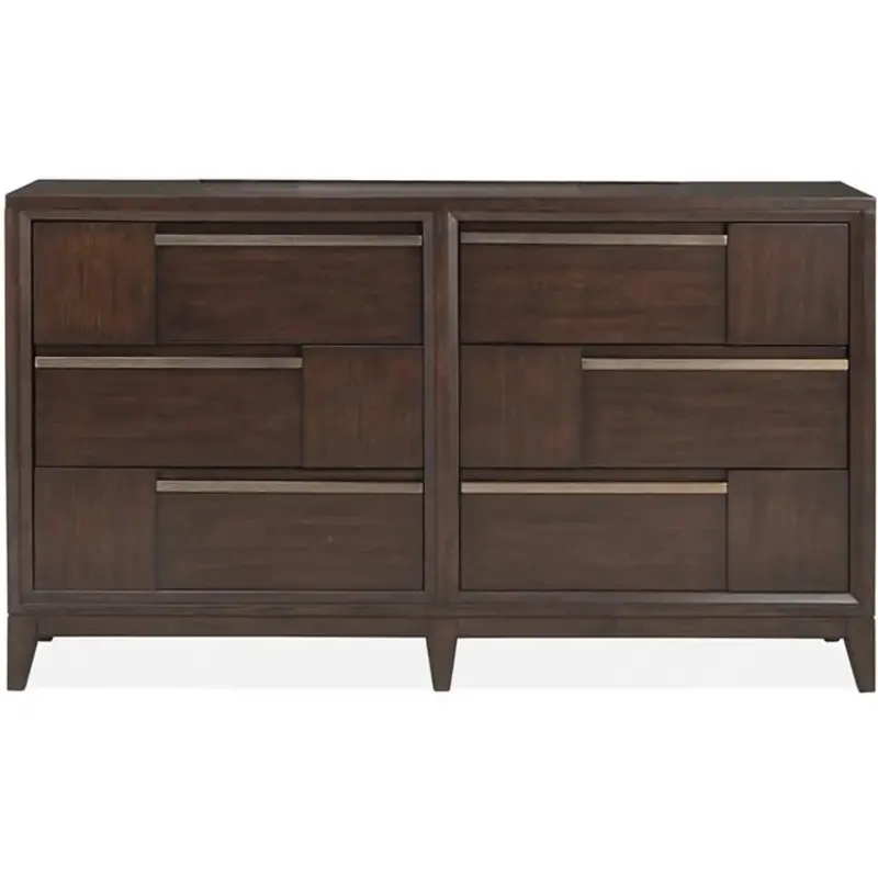 Modern Geometry Double Drawer Dresser