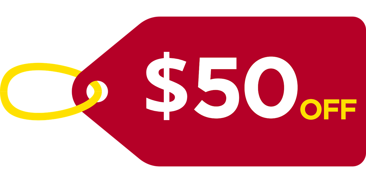 Join our mailing list and get $50 off
