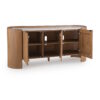 A4000688-ANGLE-OPEN-SW Arcadia Marble-Top Accent Cabinet