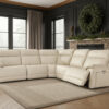 Aurora Power Reclining Leather Sectional