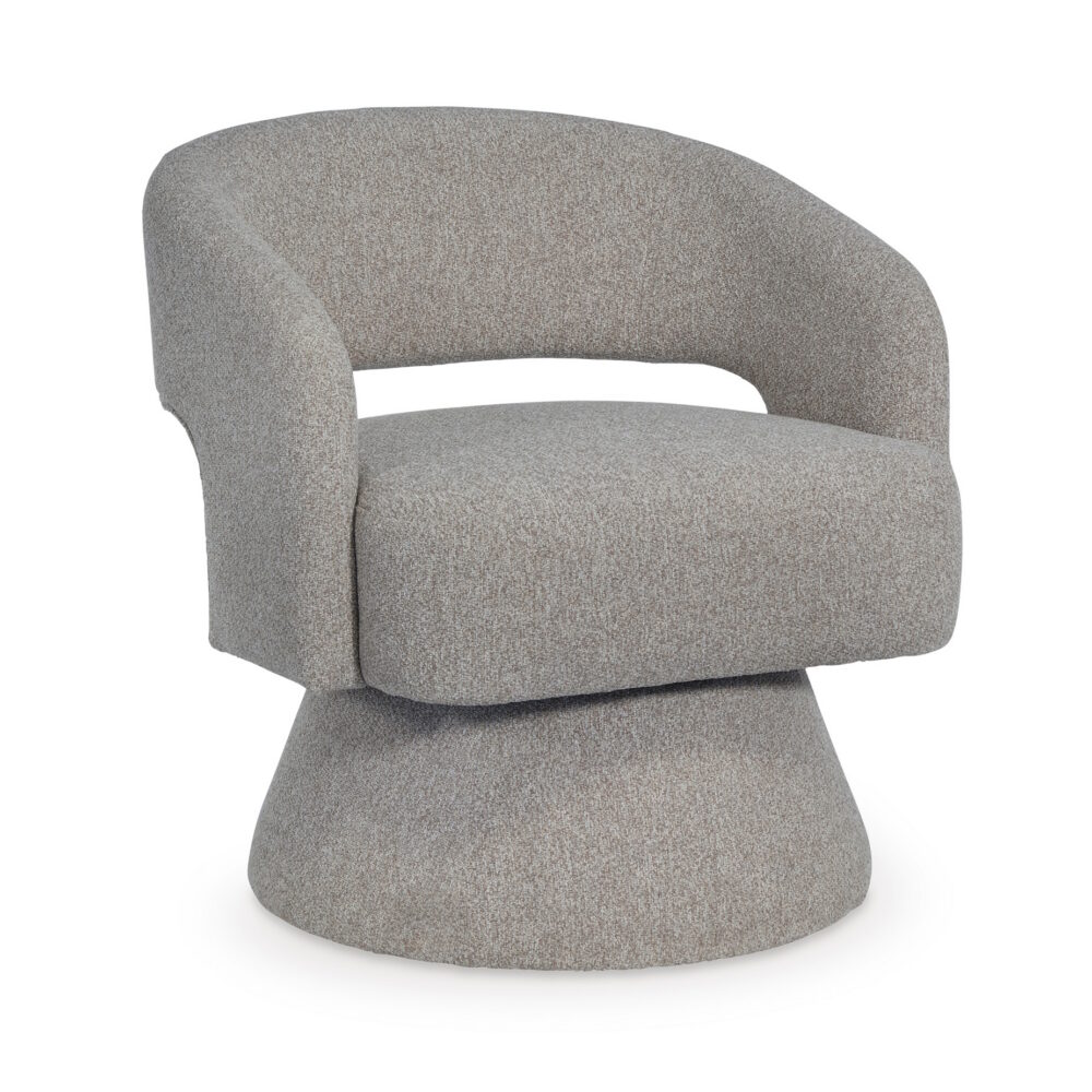 Crescent Swivel Accent Chair