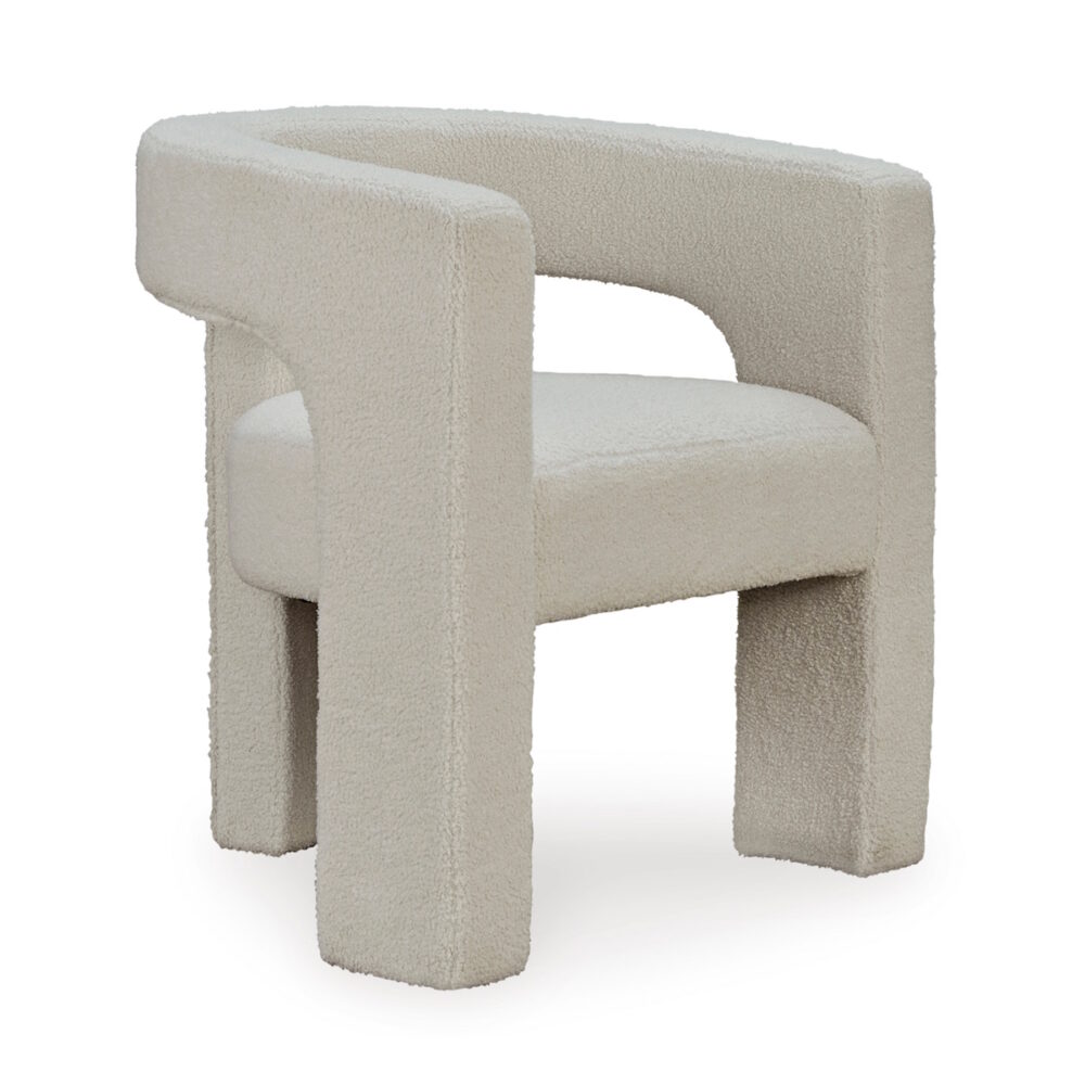 Monroe Curve Accent Chair Ivory
