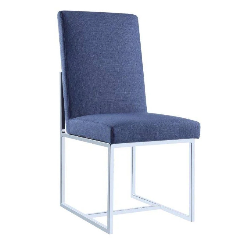 Modern Blue Upholstered Dining Chair Modern Blue Upholstered Dining Chair