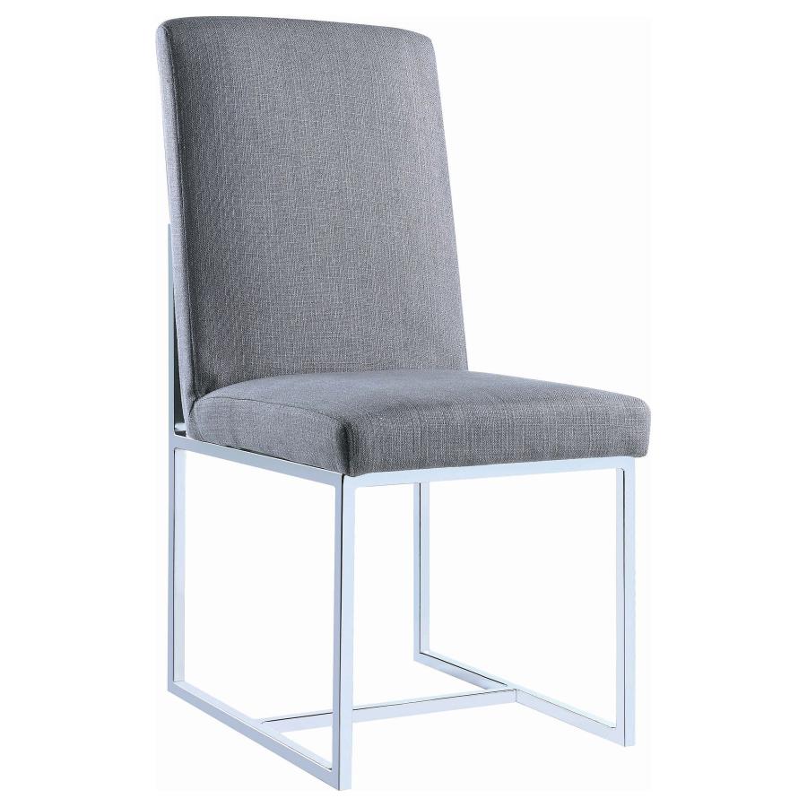 Modern Grey Upholstered Dining Chair Modern Grey Upholstered Dining Chair