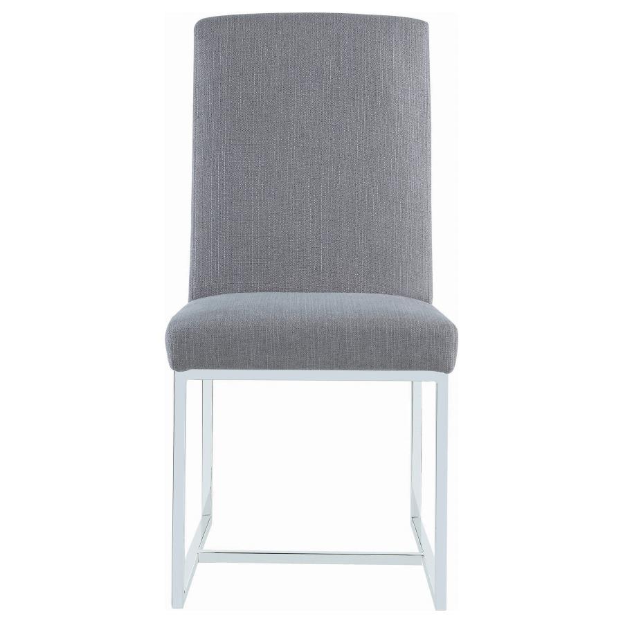 Modern Grey Upholstered Dining Chair