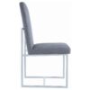 Modern Grey Upholstered Dining Chair