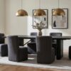 Haven Upholstered Dining Chair Charcoal
