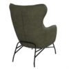 Modern Distressed Wingback Accent Chair