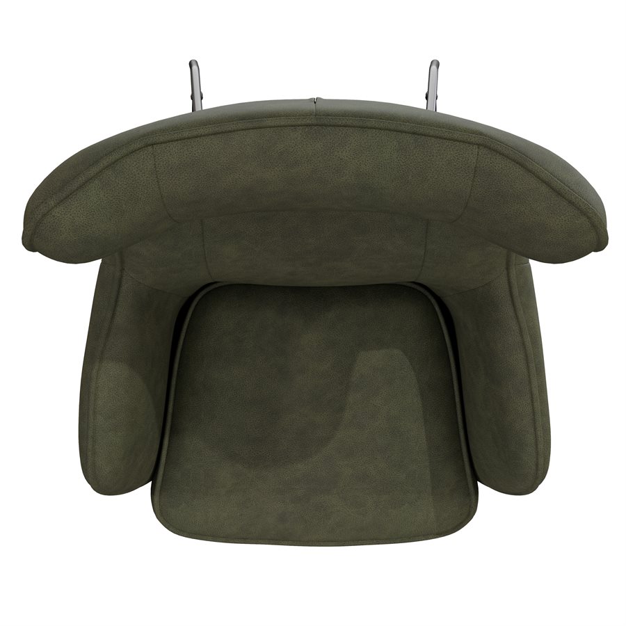 Modern Distressed Wingback Accent Chair