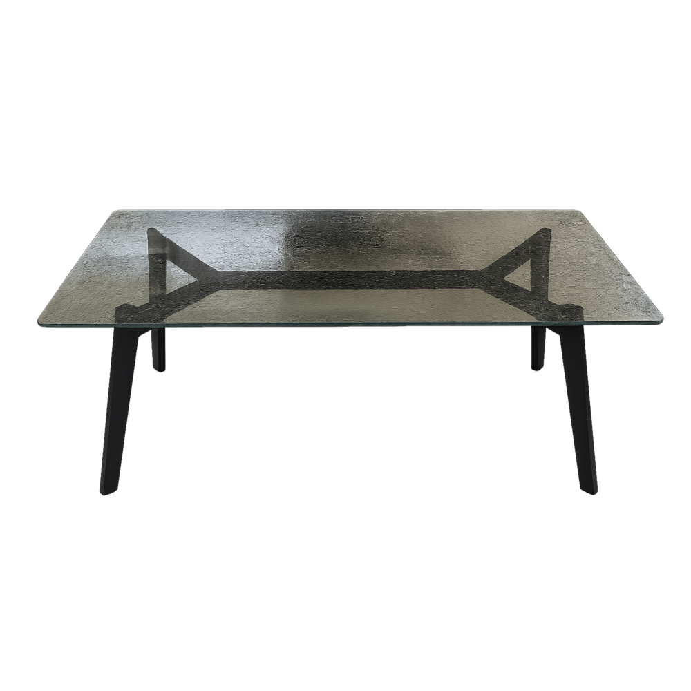 Aria Crackle Glass Dining Table Aria Crackle Glass Dining Table