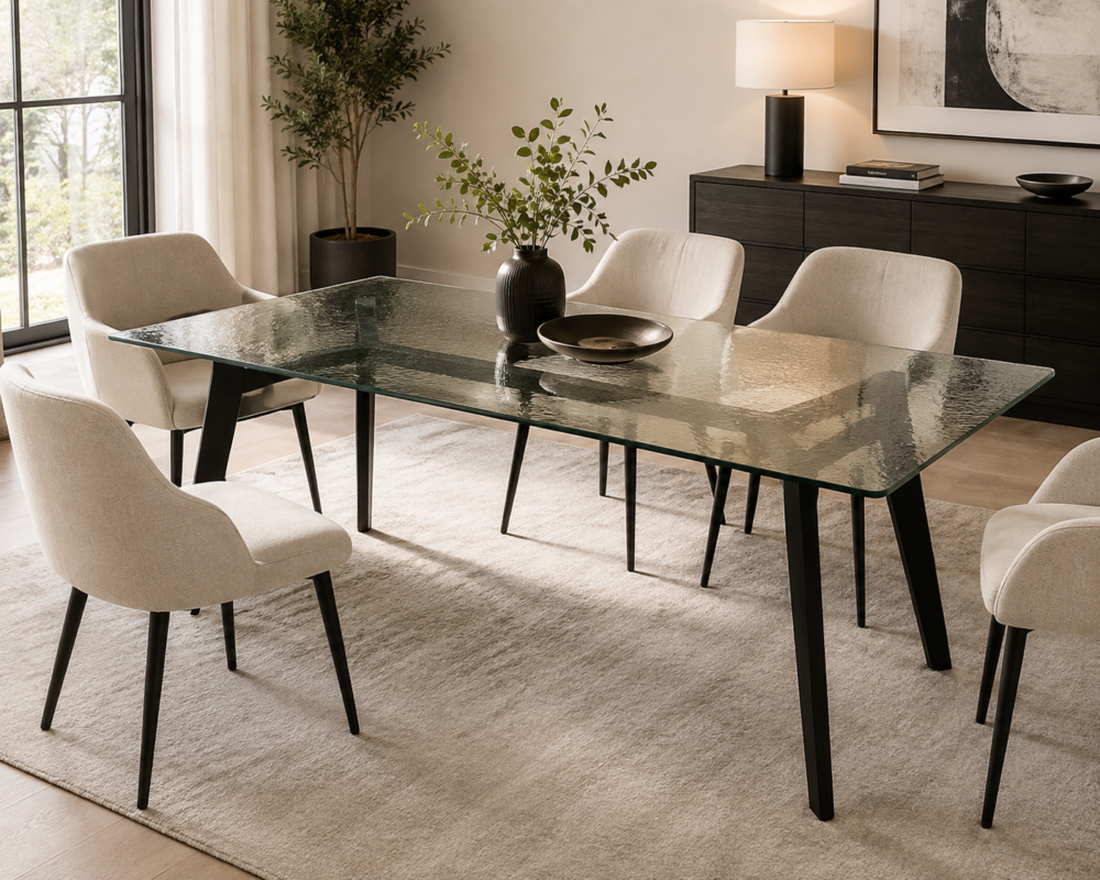 lidya-crackled-glass-room Aria Crackle Glass Dining Table